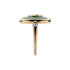 Gucci Interlocking Ring in pink gold, green agate and diamond YBC786604002